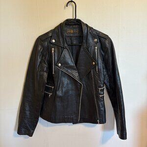 Vintage Real Leather Moto Jacket (US 4/6)